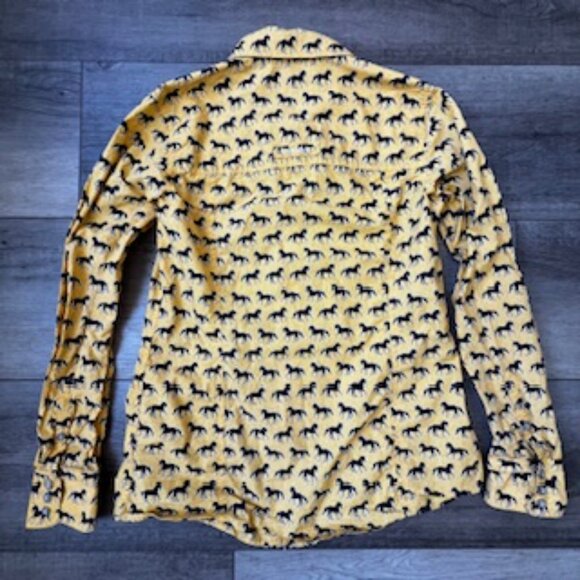 Ariat Performance long sleeve show shirt western cowgirl rodeo 100% cotton med - Picture 6 of 11